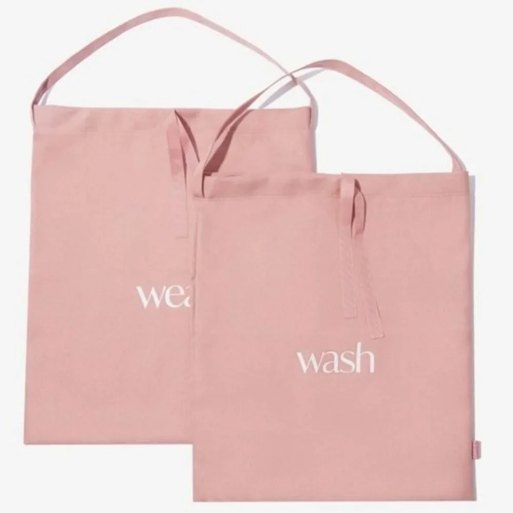 HANKY PANKY Wash Wear Large Organizing Travel Bags Set of 2 Rose Gold‎ Polyester